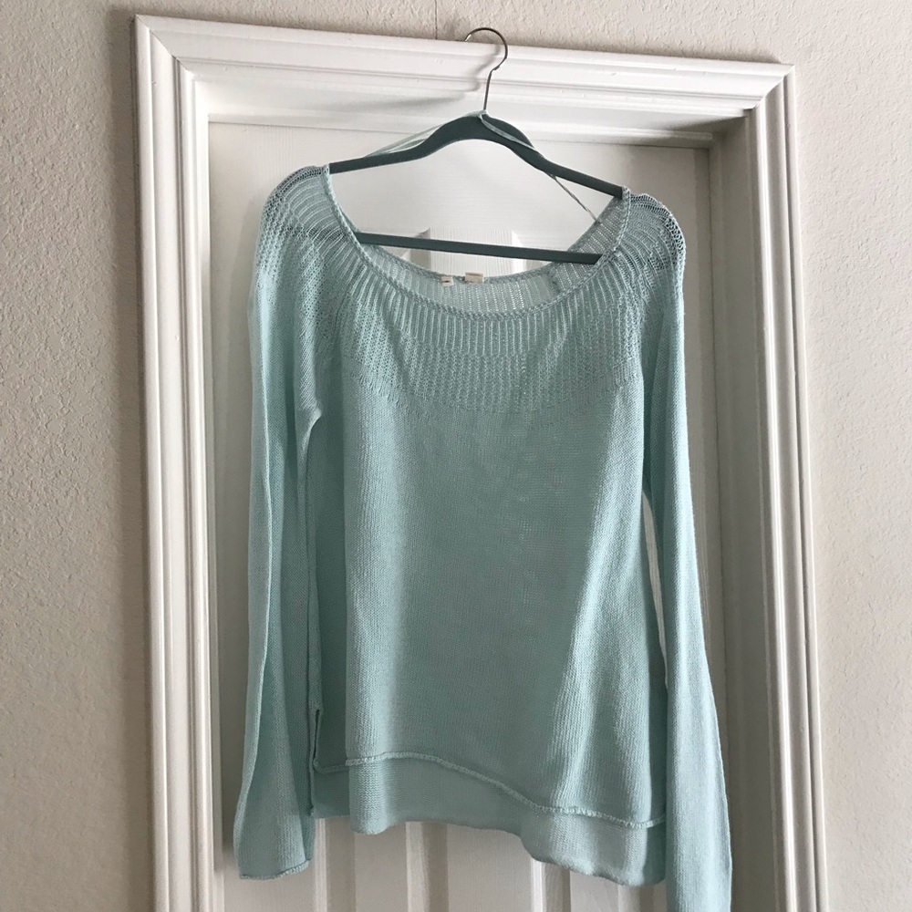 Anthropologie Moth Mint Green Sweater Large